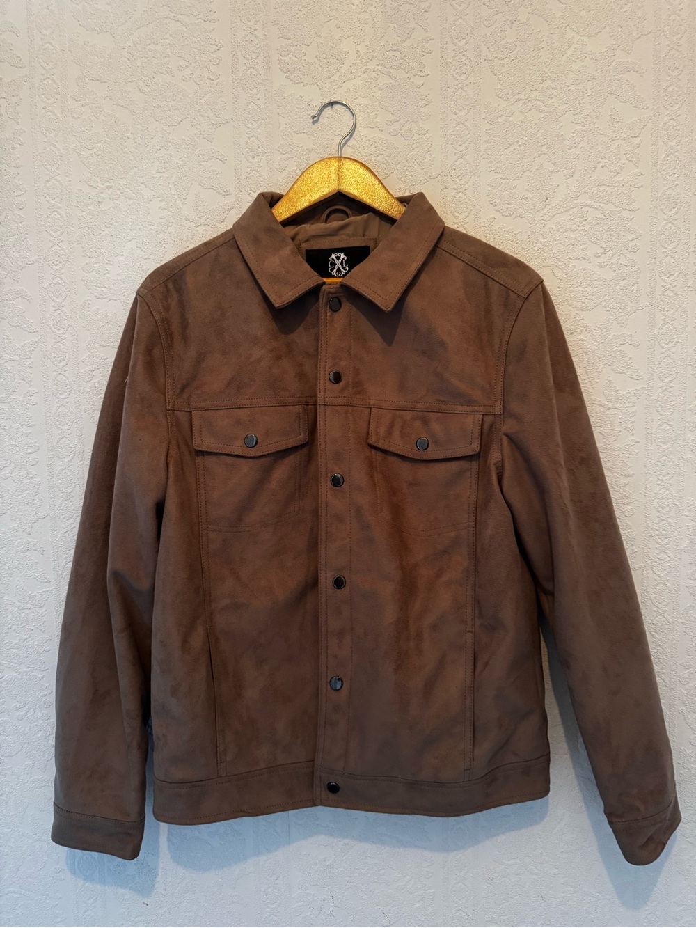 Christian Lacroix Brown Suede Shirt Jacket